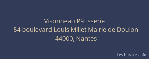 Visonneau Pâtisserie