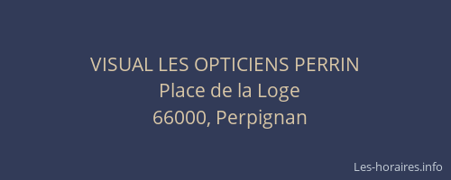 VISUAL LES OPTICIENS PERRIN