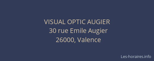 VISUAL OPTIC AUGIER