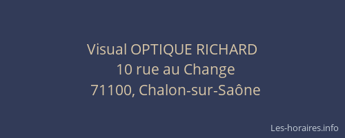 Visual OPTIQUE RICHARD