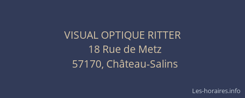 VISUAL OPTIQUE RITTER