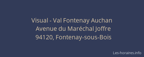 Visual - Val Fontenay Auchan