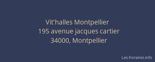 Vit'halles Montpellier