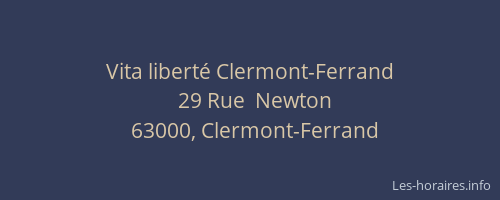 Vita liberté Clermont-Ferrand