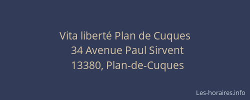 Vita liberté Plan de Cuques