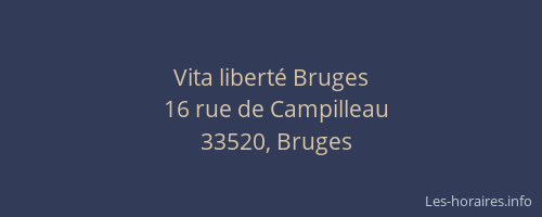 Vita libert&eacute; Bruges