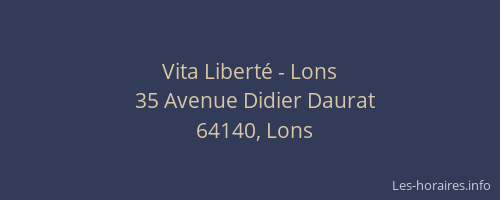 Vita Liberté - Lons