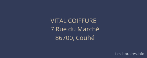 VITAL COIFFURE