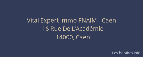 Vital Expert Immo FNAIM - Caen