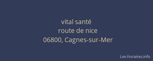 vital santé
