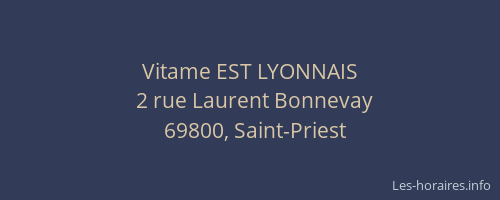 Vitame EST LYONNAIS