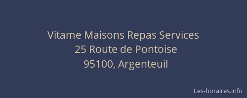 Vitame Maisons Repas Services