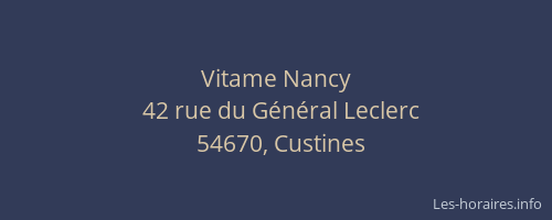 Vitame Nancy