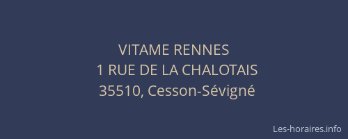 VITAME RENNES