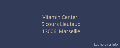 Vitamin Center