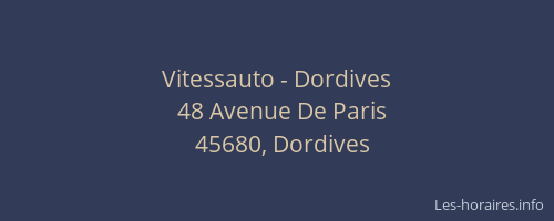 Vitessauto - Dordives