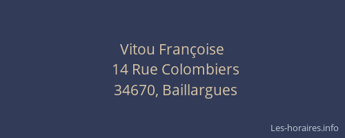 Vitou Françoise