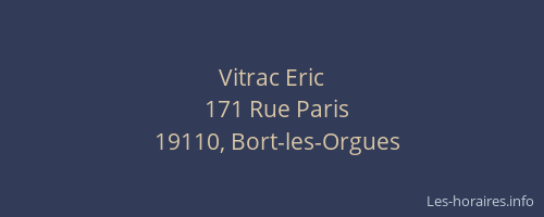Vitrac Eric