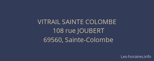 VITRAIL SAINTE COLOMBE