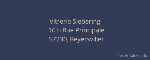 Vitrerie Siebering