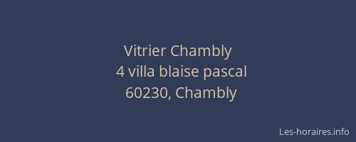 Vitrier Chambly
