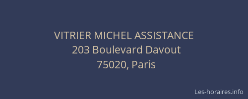 VITRIER MICHEL ASSISTANCE