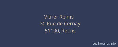 Vitrier Reims