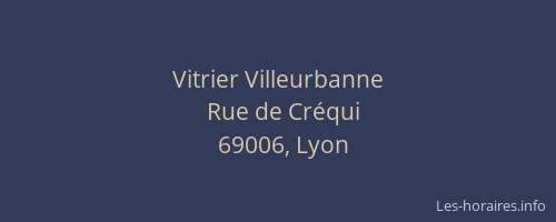 Vitrier Villeurbanne