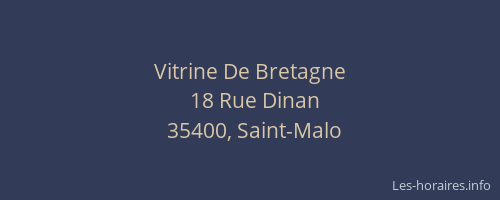 Vitrine De Bretagne