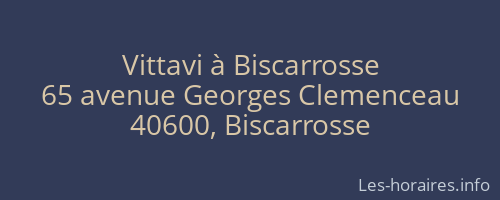 Vittavi à Biscarrosse