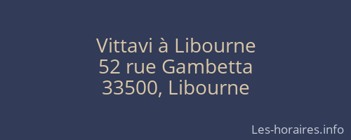Vittavi à Libourne
