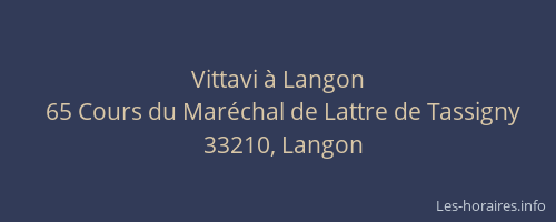 Vittavi à Langon