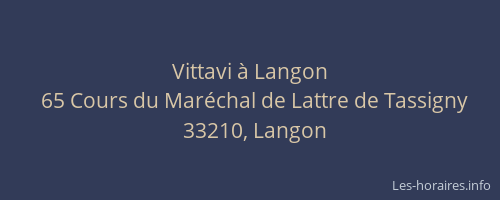 Vittavi &agrave; Langon