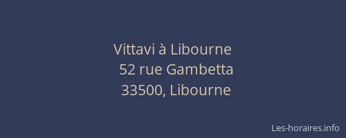 Vittavi &agrave; Libourne