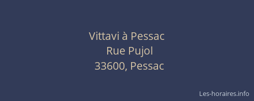 Vittavi &agrave; Pessac