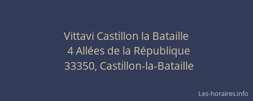 Vittavi Castillon la Bataille