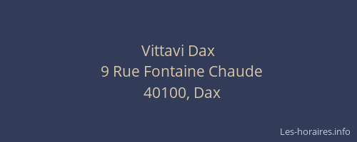 Vittavi Dax