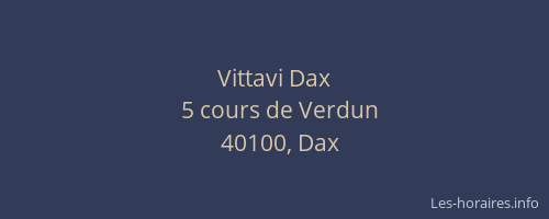 Vittavi Dax