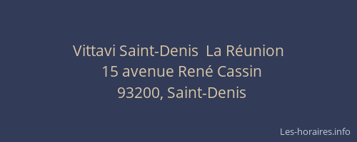 Vittavi Saint-Denis  La Réunion