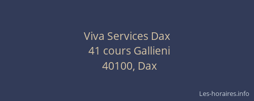 Viva Services Dax