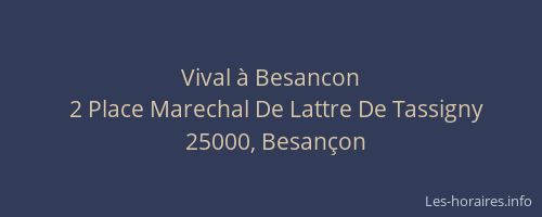 Vival à Besancon