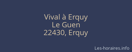 Vival à Erquy