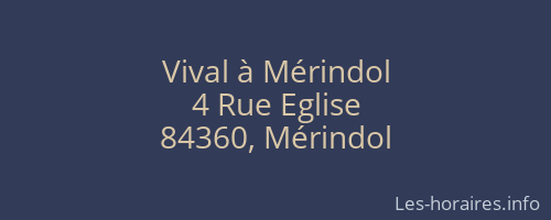 Vival à Mérindol