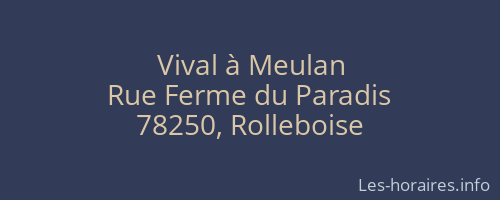 Vival à Meulan