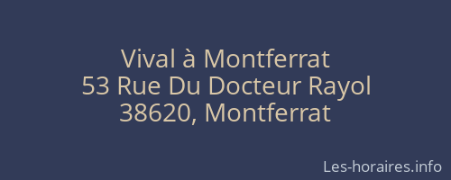 Vival à Montferrat