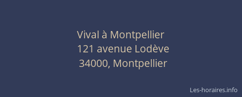 Vival à Montpellier