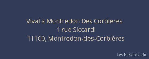 Vival à Montredon Des Corbieres