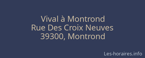 Vival à Montrond