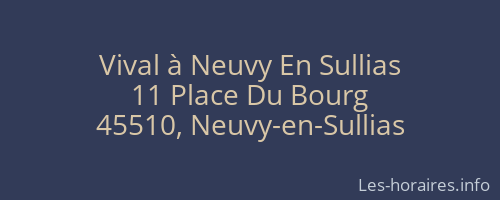 Vival à Neuvy En Sullias
