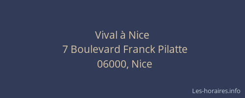 Vival à Nice